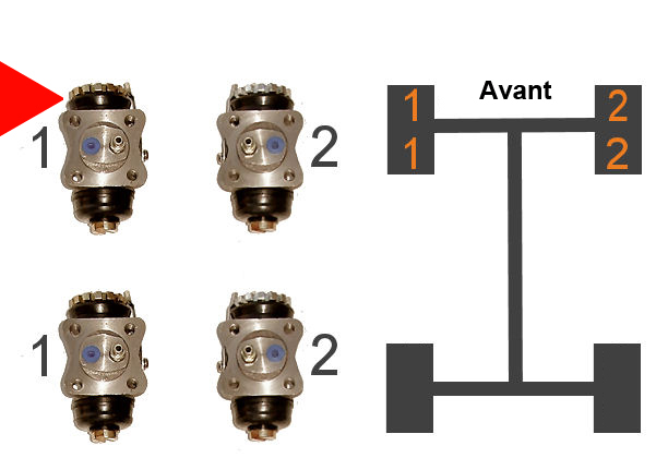 Cylindre de roue AVG1, avant 80